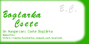 boglarka csete business card